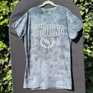 Wyoming Graphic T-Shirt Brisco Brand tie-dye